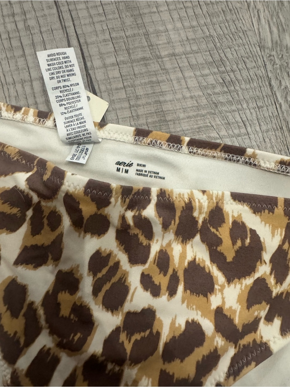 aerie Mixed Print Bikini Bottoms — Leopard, Black, Blue & Rainbow - Picture 4 of 7